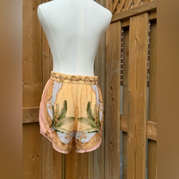 🆕 FARM Rio 🧿 NWOT Multicolor Banana Royalty Kaleidoscope Shorts, Sz S - Picture 6 of 14